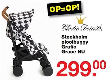 Aanbiedingen Stockholm plooibuggy grafic grace - Elodie Details - Geldig van 09/07/2017 tot 30/07/2017 bij Baby & Tiener Megastore