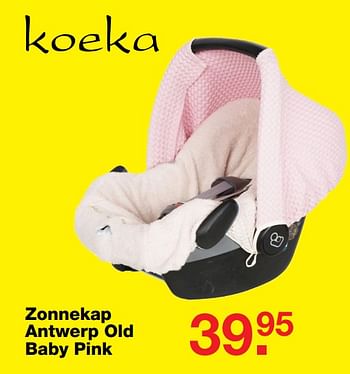 Aanbiedingen Zonnekap antwerp old baby pink - Koeka - Geldig van 09/07/2017 tot 30/07/2017 bij Baby & Tiener Megastore
