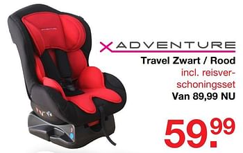 Aanbiedingen Travel zwart - rood - Xadventure - Geldig van 09/07/2017 tot 30/07/2017 bij Baby & Tiener Megastore