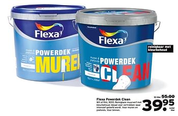 Aanbiedingen Flexa powerdek clean - Flexa - Geldig van 10/07/2017 tot 16/07/2017 bij Gamma