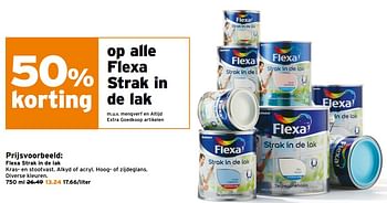 Aanbiedingen Flexa strak in de lak - Flexa - Geldig van 10/07/2017 tot 16/07/2017 bij Gamma