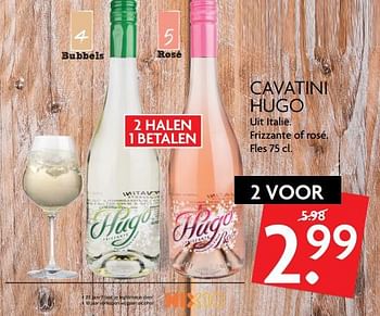 Aanbiedingen Cavatini hugo - Rosé wijnen - Geldig van 13/07/2017 tot 16/07/2017 bij Deka Markt