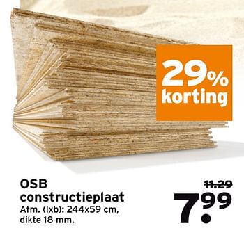 Aanbiedingen Osb constructieplaat - Huismerk - Gamma - Geldig van 10/07/2017 tot 16/07/2017 bij Gamma