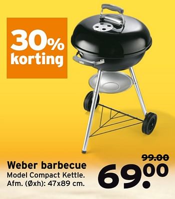 Aanbiedingen Weber barbecue - Weber - Geldig van 10/07/2017 tot 16/07/2017 bij Gamma