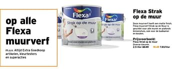 Aanbiedingen Flexa strak op de muur - Flexa - Geldig van 10/07/2017 tot 16/07/2017 bij Gamma