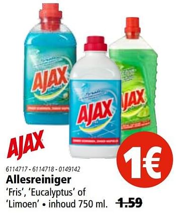 Aanbiedingen Allesreiniger - Ajax - Geldig van 13/07/2017 tot 26/07/2017 bij Marskramer