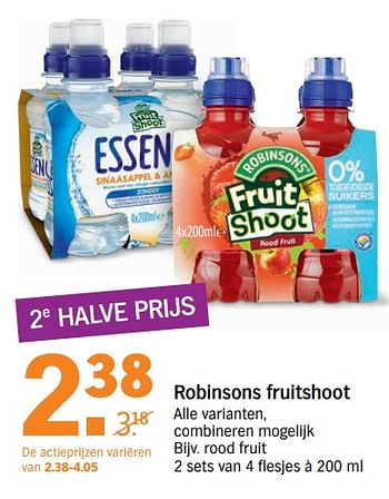 Aanbiedingen Rood fruit - Fruit Shoot - Geldig van 10/07/2017 tot 16/07/2017 bij Albert Heijn