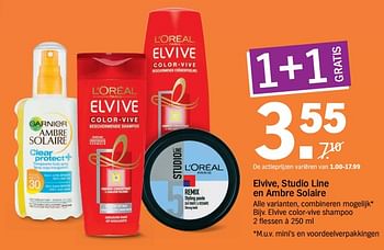 Aanbiedingen Elvive color-vive shampoo - L'Oreal Paris - Geldig van 10/07/2017 tot 16/07/2017 bij Albert Heijn