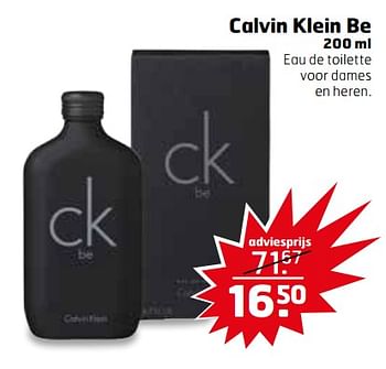 Aanbiedingen Calvin klein be - Calvin Klein - Geldig van 11/07/2017 tot 16/07/2017 bij Trekpleister