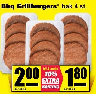 Aanbiedingen Bbq grillburgers - Huismerk - Nettorama - Geldig van 11/07/2017 tot 16/07/2017 bij Nettorama