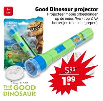 Aanbiedingen Good dinosaur projector - The Good Dinosaur - Geldig van 11/07/2017 tot 16/07/2017 bij Trekpleister