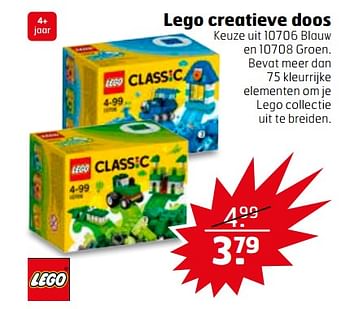 Aanbiedingen Lego creatieve doos - Lego - Geldig van 11/07/2017 tot 16/07/2017 bij Trekpleister