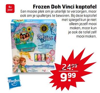 Aanbiedingen Frozen doh vinci kaptafel - Hasbro - Geldig van 11/07/2017 tot 16/07/2017 bij Trekpleister