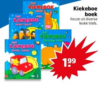 Aanbiedingen Kiekeboe boek - Huismerk - Trekpleister - Geldig van 11/07/2017 tot 16/07/2017 bij Trekpleister