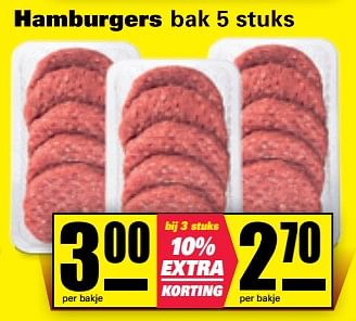 Aanbiedingen Hamburgers - Huismerk - Nettorama - Geldig van 11/07/2017 tot 16/07/2017 bij Nettorama