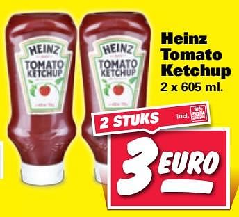 Aanbiedingen Heinz tomato ketchup - Heinz - Geldig van 11/07/2017 tot 16/07/2017 bij Nettorama