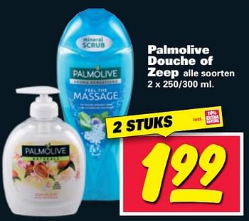 Aanbiedingen Palmolive douche of zeep - Palmolive - Geldig van 11/07/2017 tot 16/07/2017 bij Nettorama