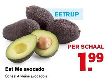 Aanbiedingen Eat me avocado - Eat Me - Geldig van 12/07/2017 tot 18/07/2017 bij Hoogvliet
