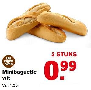 Aanbiedingen Minibaguette wit - Huismerk - Hoogvliet - Geldig van 12/07/2017 tot 18/07/2017 bij Hoogvliet