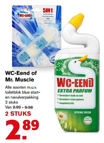 Aanbiedingen Wc-eend of mr. muscle - Huismerk - Hoogvliet - Geldig van 12/07/2017 tot 18/07/2017 bij Hoogvliet