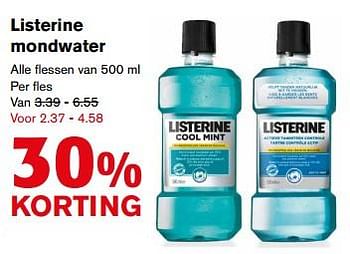 Aanbiedingen Listerine mondwater - Listerine - Geldig van 12/07/2017 tot 18/07/2017 bij Hoogvliet