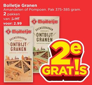 Aanbiedingen Bolletje granen - Bolletje - Geldig van 15/07/2017 tot 22/07/2017 bij Vomar