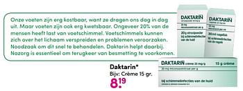 Aanbiedingen Daktarin crème - Daktarin - Geldig van 10/07/2017 tot 23/07/2017 bij da