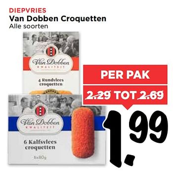 Aanbiedingen Van dobben croquetten - Van Dobben - Geldig van 15/07/2017 tot 22/07/2017 bij Vomar