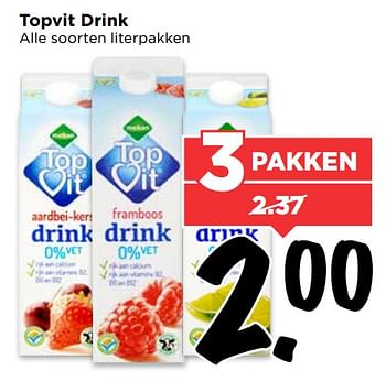 Aanbiedingen Topvit drink - Topvit - Geldig van 15/07/2017 tot 22/07/2017 bij Vomar