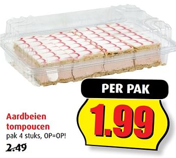 Aanbiedingen Aardbeien tompoucen - Huismerk - Boni Supermarkt - Geldig van 12/07/2017 tot 18/07/2017 bij Boni Supermarkt