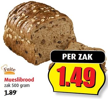 Aanbiedingen Mueslibrood - Fuite Bakkerij - Geldig van 12/07/2017 tot 18/07/2017 bij Boni Supermarkt