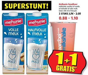 Aanbiedingen Melkunie houdbaar - Melkunie - Geldig van 12/07/2017 tot 18/07/2017 bij Boni Supermarkt