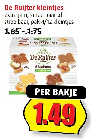 Aanbiedingen De ruijter kleintjes - De Ruijter - Geldig van 12/07/2017 tot 18/07/2017 bij Boni Supermarkt