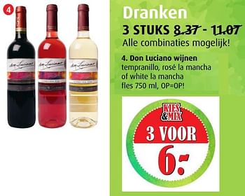 Aanbiedingen Don luciano wijnen - Rode wijnen - Geldig van 12/07/2017 tot 18/07/2017 bij Boni Supermarkt