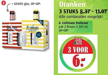 Aanbiedingen Liefmans fruitesse - Liefmans - Geldig van 12/07/2017 tot 18/07/2017 bij Boni Supermarkt