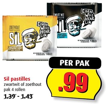 Aanbiedingen Sil pastilles - Sil - Geldig van 12/07/2017 tot 18/07/2017 bij Boni Supermarkt