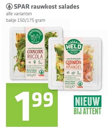 Aanbiedingen Spar rauwkost salades - Spar - Geldig van 13/07/2017 tot 26/07/2017 bij Attent