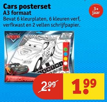 Aanbiedingen Cars posterset - Cars - Geldig van 11/07/2017 tot 23/07/2017 bij Kruidvat