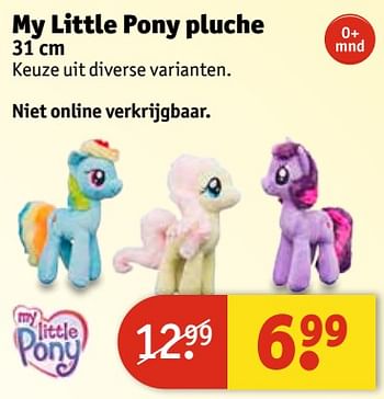 Aanbiedingen My little pony pluche - My Little Pony - Geldig van 11/07/2017 tot 23/07/2017 bij Kruidvat