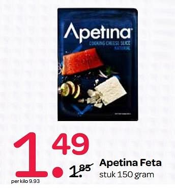 Aanbiedingen Apetina feta - apetina - Geldig van 13/07/2017 tot 26/07/2017 bij Spar