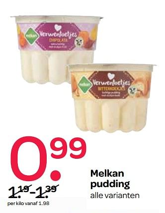 Aanbiedingen Melkan pudding - Melkan - Geldig van 13/07/2017 tot 26/07/2017 bij Spar