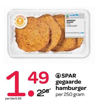 Aanbiedingen Spar gegaarde hamburger - Spar - Geldig van 13/07/2017 tot 26/07/2017 bij Spar