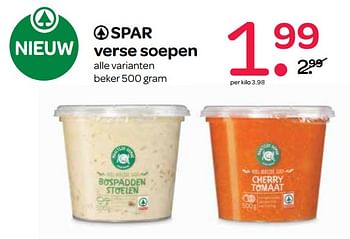 Aanbiedingen Spar verse soepen - Spar - Geldig van 13/07/2017 tot 26/07/2017 bij Spar