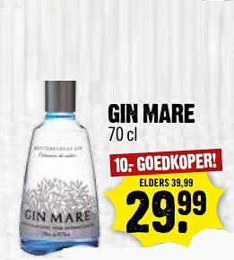 Aanbiedingen Gin mare - Gin Mare  - Geldig van 15/07/2017 tot 22/07/2017 bij Dirk III