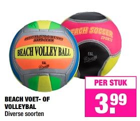 Aanbiedingen Beach voet- of volleybal - Huismerk - Big Bazar - Geldig van 17/07/2017 tot 30/07/2017 bij Big Bazar