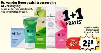 Aanbiedingen Crèmemasker rozen - Dr. Van Der Hoog - Geldig van 11/07/2017 tot 23/07/2017 bij Kruidvat