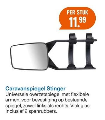 Aanbiedingen Caravanspiegel stinger - Huismerk - Halfords - Geldig van 26/06/2017 tot 06/08/2017 bij Halfords