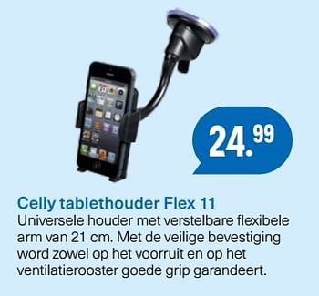 Aanbiedingen Celly tablethouder flex 11 - Huismerk - Halfords - Geldig van 26/06/2017 tot 06/08/2017 bij Halfords