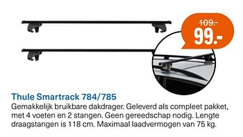 Aanbiedingen Thule smartrack 784-785 - Thule - Geldig van 26/06/2017 tot 06/08/2017 bij Halfords