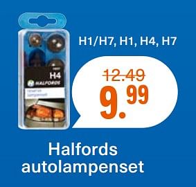 Aanbiedingen Halfords autolampenset - Huismerk - Halfords - Geldig van 26/06/2017 tot 06/08/2017 bij Halfords